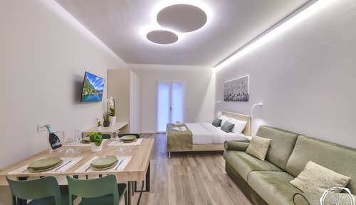 Habitación Confort con 1 cama doble o 2 individuales, cocina