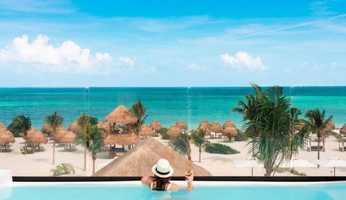 Excellence Club Beachfront Honeymoon Two-Story Rooftop Terrace Suite W/ Private Pool