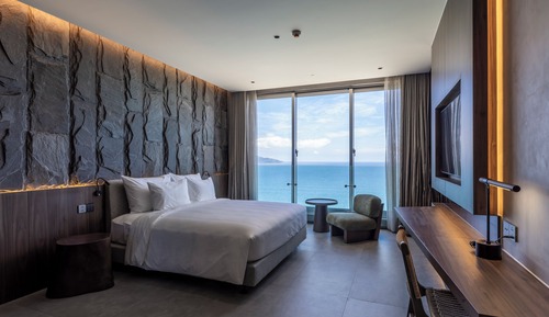 Habitación Deluxe doble, bañera, frente al mar