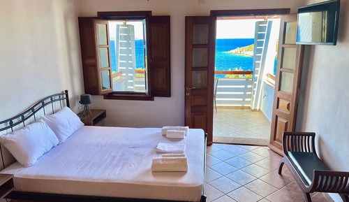 Suite estudio, 1 cama doble, vistas al mar