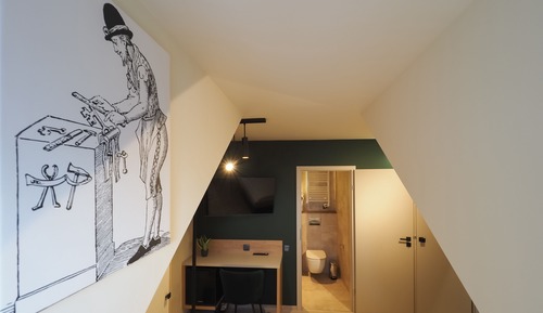 Habitación estándar con 1 cama doble o 2 individuales, 1 habitación