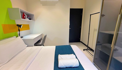 Apartamento Confort, 2 habitaciones, frigorífico, vistas a la ciudad