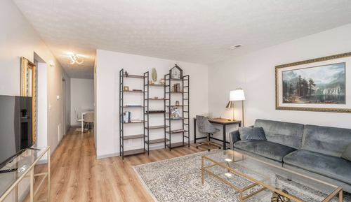 Apartamento, 2 camas de matrimonio, cocina, vistas al jardín (Arkstone Retreat 1)
