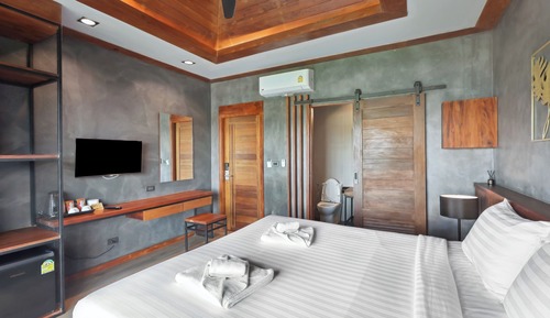 Villa superior, 1 cama de matrimonio grande