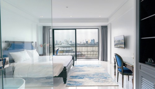 Habitación Grand doble, bañera, vistas al río