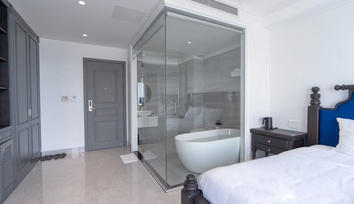 Habitación Grand doble, bañera, vistas a la ciudad