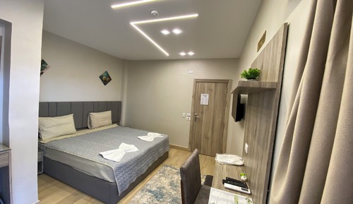 Habitación Deluxe doble, 1 cama de matrimonio grande, terraza, vistas a la ciudad