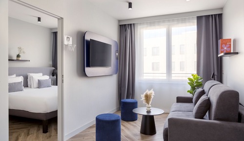 Apartamento básico, 1 cama doble con sofá cama