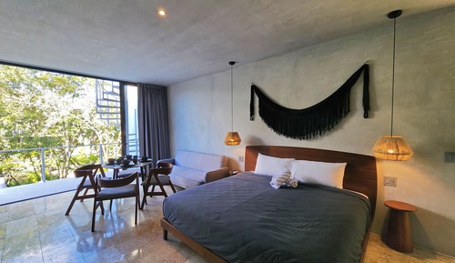 Estudio Deluxe, 1 cama de matrimonio grande, balcón
