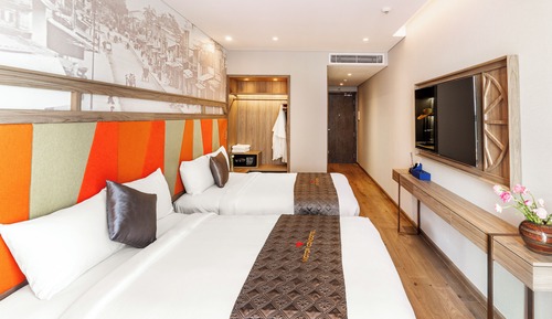 Suite estudio, 2 camas individuales, vistas al jardín