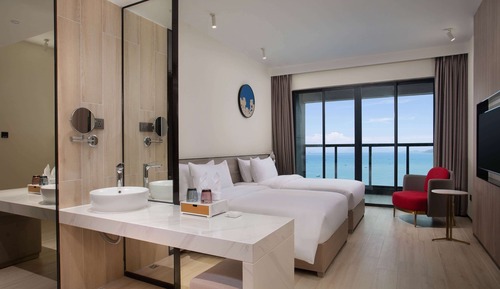 Habitación Deluxe, 2 camas individuales, no fumadores, vistas al mar