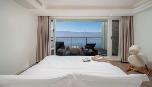 Habitación panorámica, 1 cama de matrimonio grande, fumadores, vistas al mar