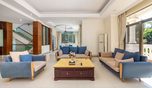 Villa de diseño, 6 habitaciones, piscina privada, vistas al patio