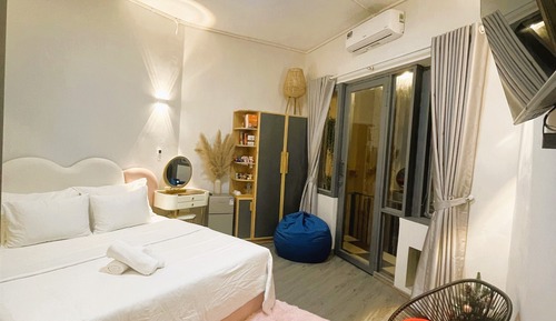 Suite estudio de luna de miel, 1 cama de matrimonio grande, vistas a la ciudad (6even2)