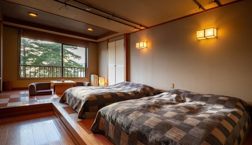 Habitación con 1 cama doble o 2 individuales, no fumadores (Japanese/Western, with low bed)