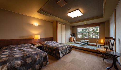 Habitación básica con 1 cama doble o 2 individuales, no fumadores (Japanese/Western style Twin room)