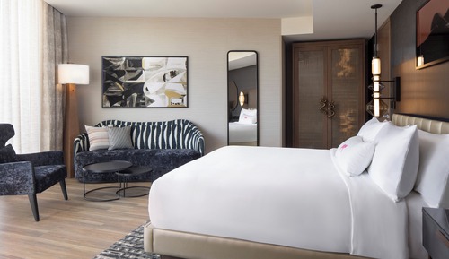 Suite estudio, 1 cama de matrimonio grande, vistas a la ciudad
