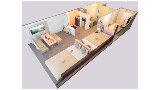 Habitación cuádruple Deluxe