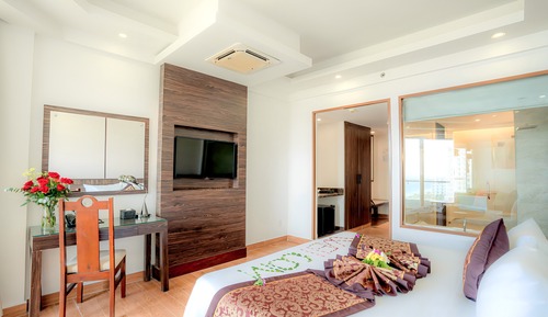 Habitación Premier, 1 cama de matrimonio grande, vistas al mar