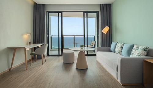 Habitación, 1 cama de matrimonio grande, vistas al mar, frente al mar