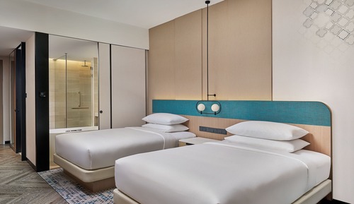 Habitación Club, 2 camas individuales, no fumadores, vistas al mar