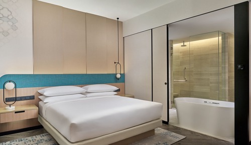 Habitación, 1 cama de matrimonio grande, no fumadores, vistas a la ciudad