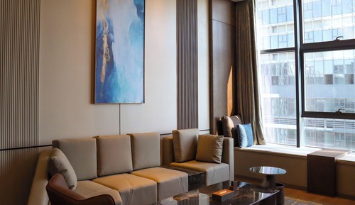 Suite, 1 cama de matrimonio grande, no fumadores, con vistas (Wyndham)