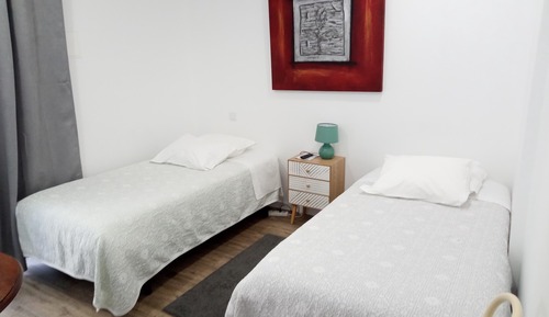 Habitación básica con 2 camas individuales, 2 camas individuales