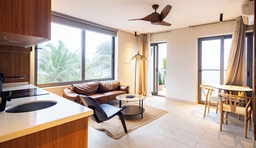 Apartamento, 1 habitación, balcón, vistas al mar