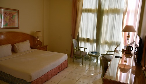 Habitación estándar con 1 cama doble o 2 individuales, vistas al jardín