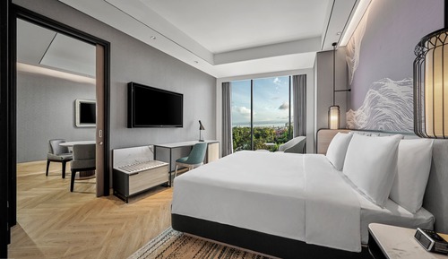 Suite, 1 cama de matrimonio grande con sofá cama