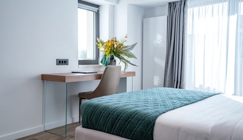 Estudio de lujo, 1 cama de matrimonio con sofá cama, vistas a la ciudad