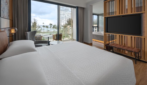 Suite ejecutiva, 1 cama de matrimonio grande, no fumadores, vistas al mar