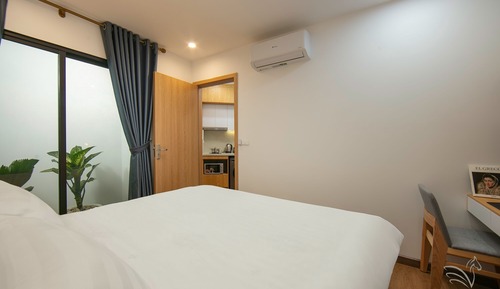 Habitación romántica doble, 1 cama de matrimonio grande, cocina