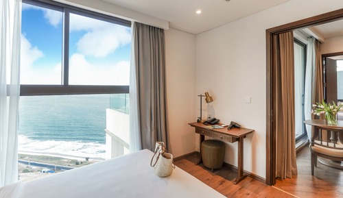 Ático de lujo, 2 habitaciones, piscina privada, vistas a la playa