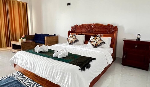 Habitación estándar doble, 1 cama de matrimonio grande, vistas al jardín