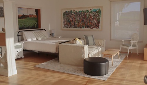 Casa de campo de lujo, 2 habitaciones, vistas al viñedo
