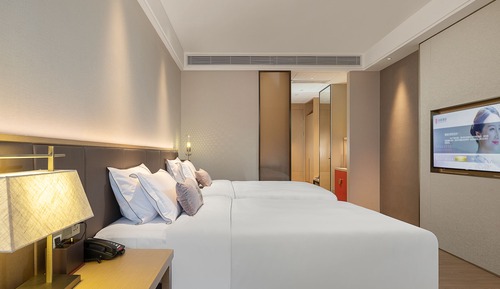 Habitación básica con 2 camas individuales
