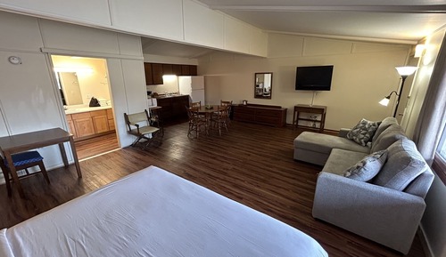 Habitación ejecutiva, 1 cama de matrimonio grande con sofá cama, cocina básica