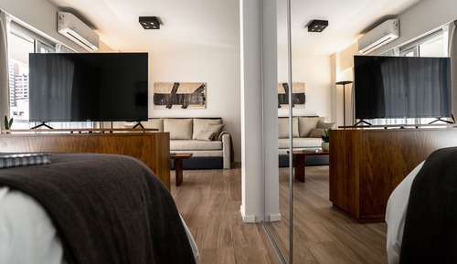 Estudio Grand, 1 cama de matrimonio con sofá cama