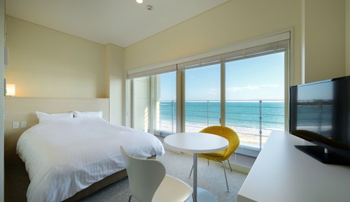 Habitación doble de uso individual, 1 cama individual grande, no fumadores, vistas al mar