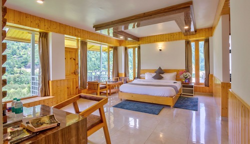 Habitación de lujo, balcón, vistas a la montaña