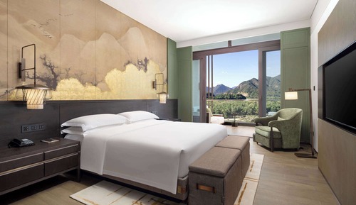Habitación, 1 cama de matrimonio grande, fumadores, vistas a la montaña