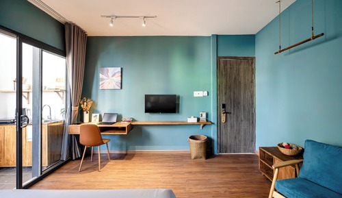 Estudio Deluxe, 1 cama de matrimonio, vistas al río