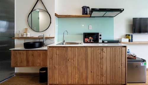 Estudio Deluxe, 1 cama de matrimonio, balcón, vistas a la ciudad
