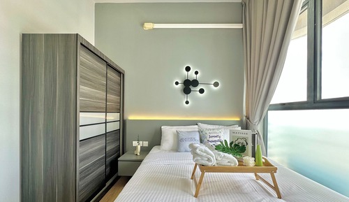 Apartamento de diseño, No se admiten mascotas, vistas parciales al mar