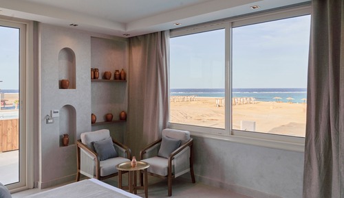 Habitación de diseño doble, 1 cama de matrimonio, vistas al mar