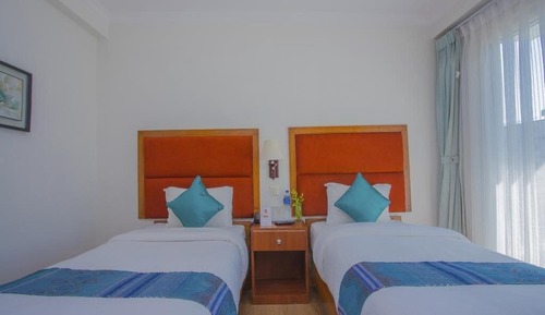 Habitación estándar con 2 camas individuales, 1 habitación, fumadores, vistas al jardín