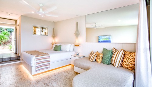 Habitación, 1 cama de matrimonio grande, vistas al mar