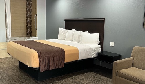 Habitación económica, 1 cama de matrimonio grande, no fumadores, bañera de hidromasaje